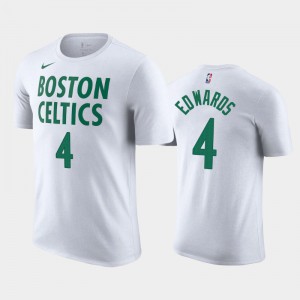 Mens Carsen Edwards #4 Boston Celtics White 2020-21 City T-Shirts 479402-435