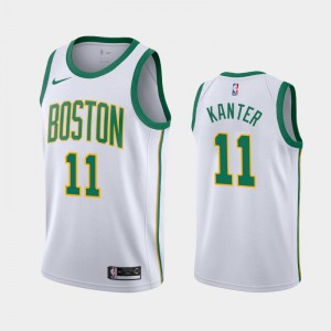 Men's Enes Kanter #11 2019 season Boston Celtics White City Jerseys 218232-122