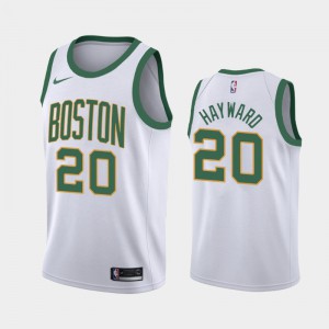 Mens Gordon Hayward #20 City Boston Celtics White 2018-19 Jersey 694424-321