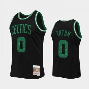 Mens Jayson Tatum #0 Boston Celtics Black Collection Rings Jersey 271005-656