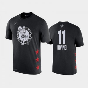 Men Kyrie Irving #11 Black Boston Celtics 2019 All-Star T-Shirt 900208-617