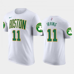 Men Kyrie Irving #11 2018-19 T-shirt Boston Celtics City White T-Shirt 307752-456