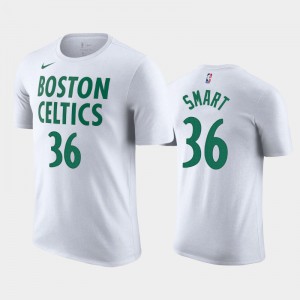 Men Marcus Smart #36 City Boston Celtics White 2020-21 T-Shirts 672965-490