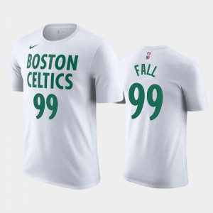 Men's Tacko Fall #99 Boston Celtics 2020-21 White City T-Shirt 524562-499