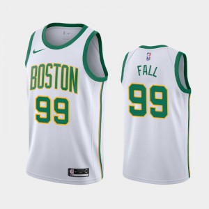 Men's Tacko Fall #99 City 2019 season White Boston Celtics Jersey 540893-378
