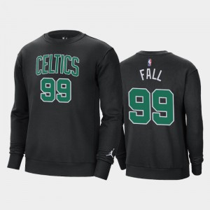 Mens Tacko Fall #99 Statement Boston Celtics Black Jordan Brand Fleece Crew Sweatshirt 926773-722