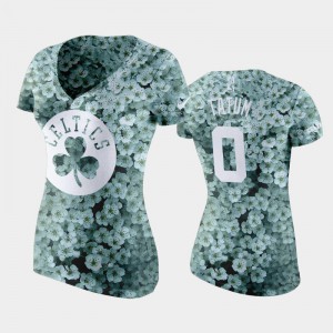 Women Jayson Tatum #0 Boston Celtics Green Mayflower State Flower T-Shirt 898232-721