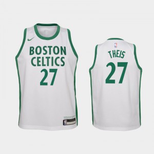 Youth Daniel Theis #27 City Boston Celtics 2020-21 White Jersey 971529-727