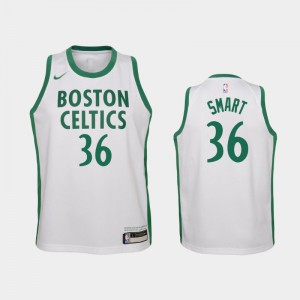 Youth Marcus Smart #36 White Boston Celtics 2020-21 City Jerseys 567547-820