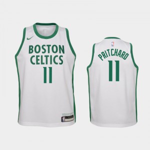 Youth(Kids) Payton Pritchard #11 Boston Celtics 2020-21 City White Jerseys 962509-326