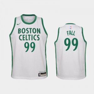 Youth Tacko Fall #99 City 2020-21 Boston Celtics White Jersey 931215-644