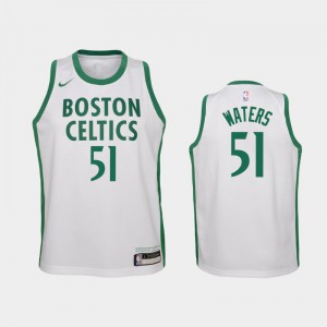 Youth(Kids) Tremont Waters #51 White City Boston Celtics 2020-21 Jersey 659940-279