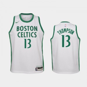 Youth(Kids) Tristan Thompson #13 Boston Celtics City 2020-21 White Jersey 443782-233