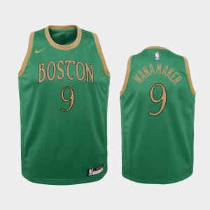 Youth(Kids) Brad Wanamaker #9 City Boston Celtics Kelly Green 2019-20 Jerseys 365490-246
