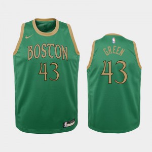 Youth Javonte Green #43 2019-20 Kelly Green City Boston Celtics Jerseys 390088-661