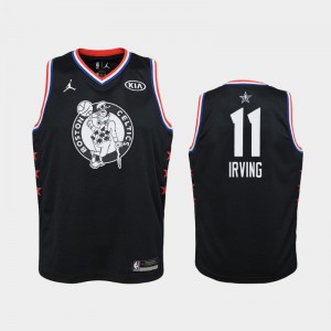 Youth(Kids) Kyrie Irving #11 2019 All-Star Boston Celtics Black Jerseys 548557-208