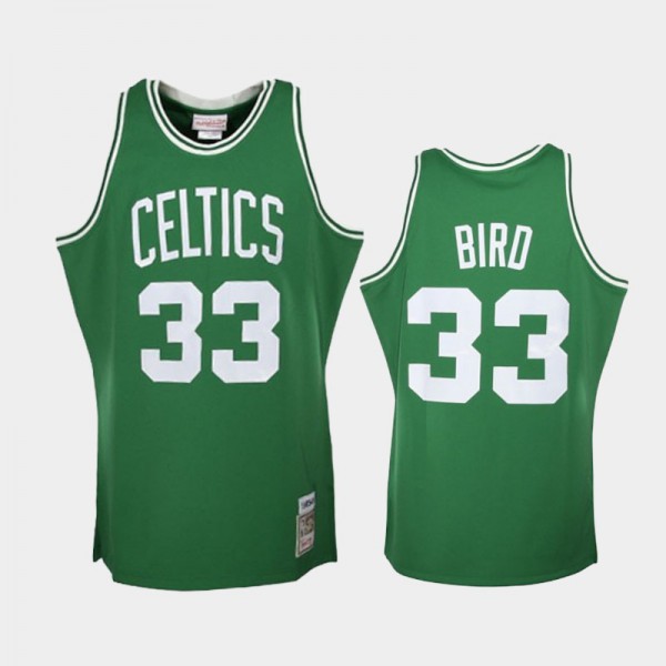 Mens Larry Bird #33 Hardwood Classics Green Boston Celtics Jerseys